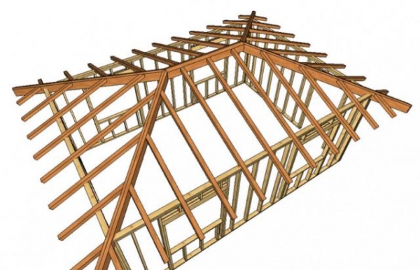 Как сделать вальмовую крышу своими руками
