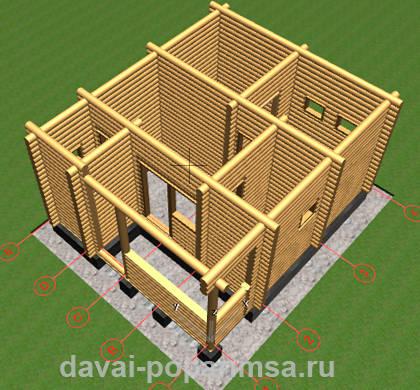 Проектируем оконные и дверные проемы  в рубленной бане 