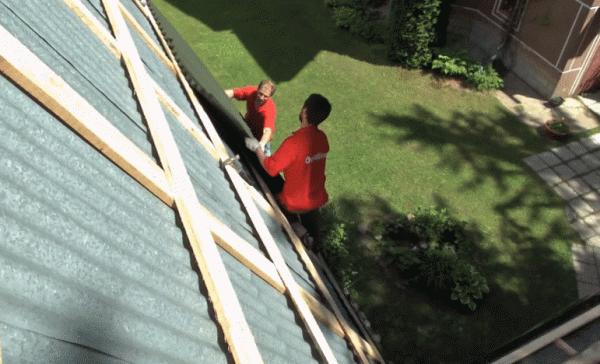 Покрытие крыши ондулином