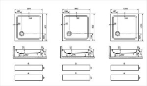 Поддоны для душевой кабины — формы и размеры