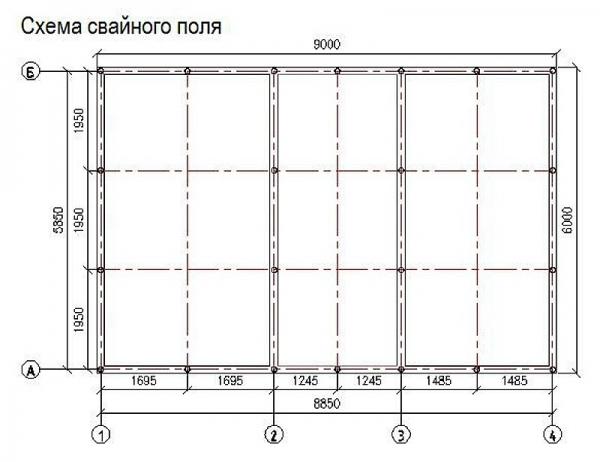 Сваи под фундамент бани