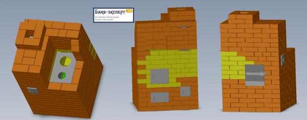 Как сложить печь из кирпича своими руками