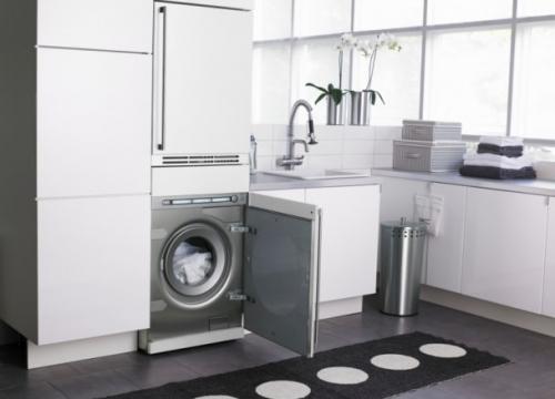Варианты размещения стиральной машины в маленькой квартире