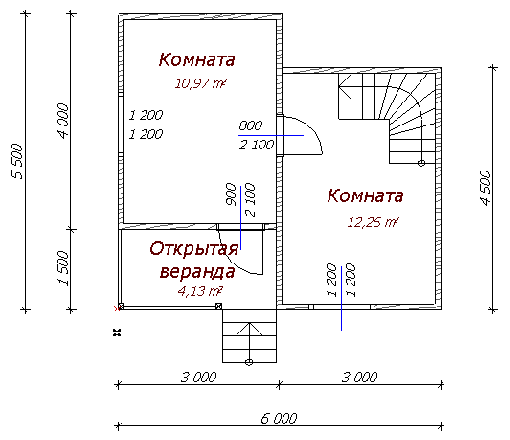 Проекты домов 5 на 5 из пеноблоков