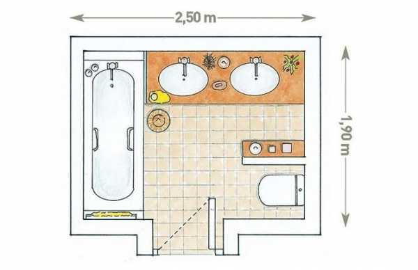 7 вариантов планировок маленького санузла