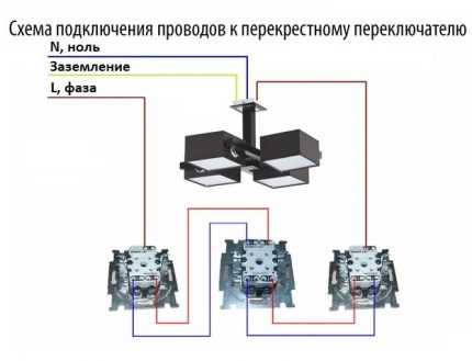 Перекрестный выключатель: назначение и устройство + схема подключения и монтаж