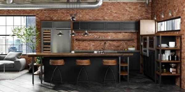 Кухня в стиле лофт – как создать открытое пространство?