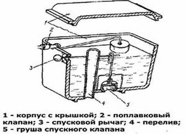 Устройство бачка унитаза: виды конструкций, главные элементы и ремонт