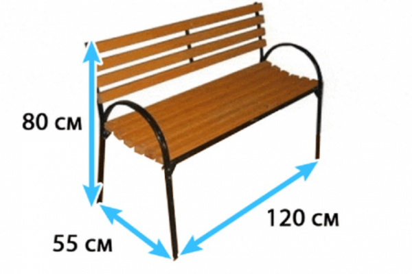 Как сделать садовую лавочку из профильной трубы своими руками