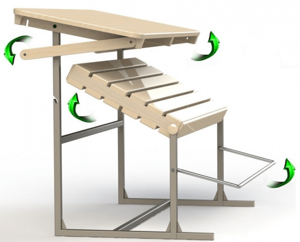 Как сделать лавочку-трансформер своими руками: чертежи, фото, видео