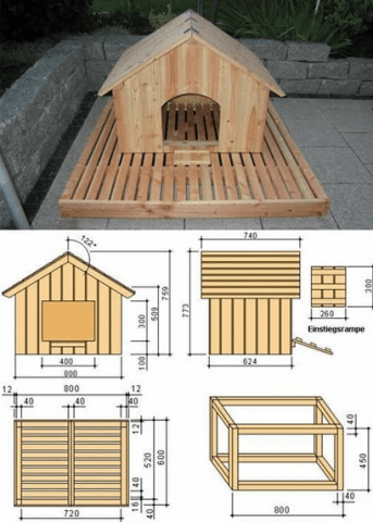 Как сделать будку для собаки из поддонов своими руками