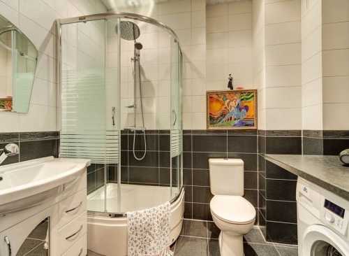 Дизайн ванной комнаты со стиральной машиной +50 фото идей. Как лучше разместить стиральную машину в ванной комнате: примеры с фото в реальных квартирах