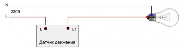 Как подключить датчик движения к лампочке: схемы, подключение, настройка и монтаж