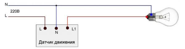 Как подключить датчик движения к лампочке: схемы, подключение, настройка и монтаж