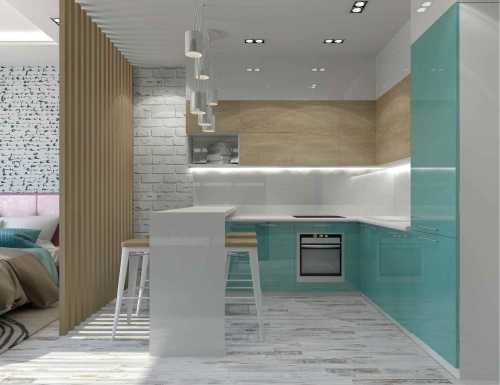 Кухня-гостиная 26 кв м. Дизайн кухни-гостиной. Фото с зонированием
